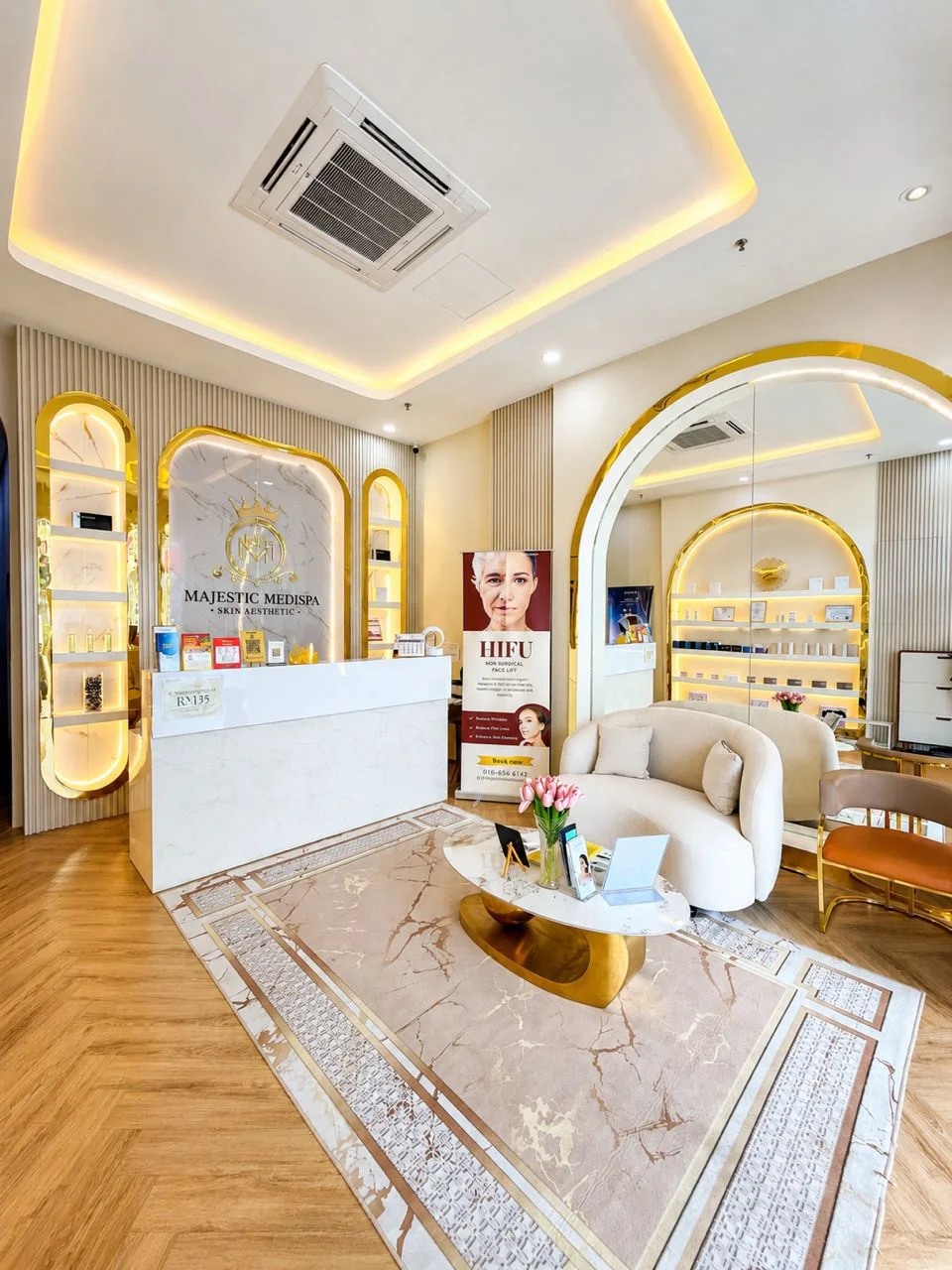 Majestic Medispa waiting area in Rawang